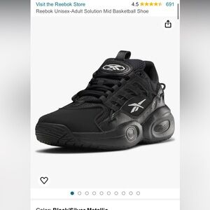 Reebok Unisex-Adult Solution Mid Basketball Shoe. Allen Iversin